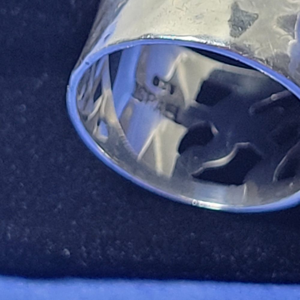 ❤ 925-SILVER. ISRAEL VINTAGE RING SIZE 5.5 - Picture 4 of 10